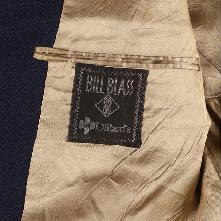 BILL BLASS Navy Blazer, Tailored Jacket, Made in USA, Men's Size Medium unclear navy blue type Vintage Second Hand