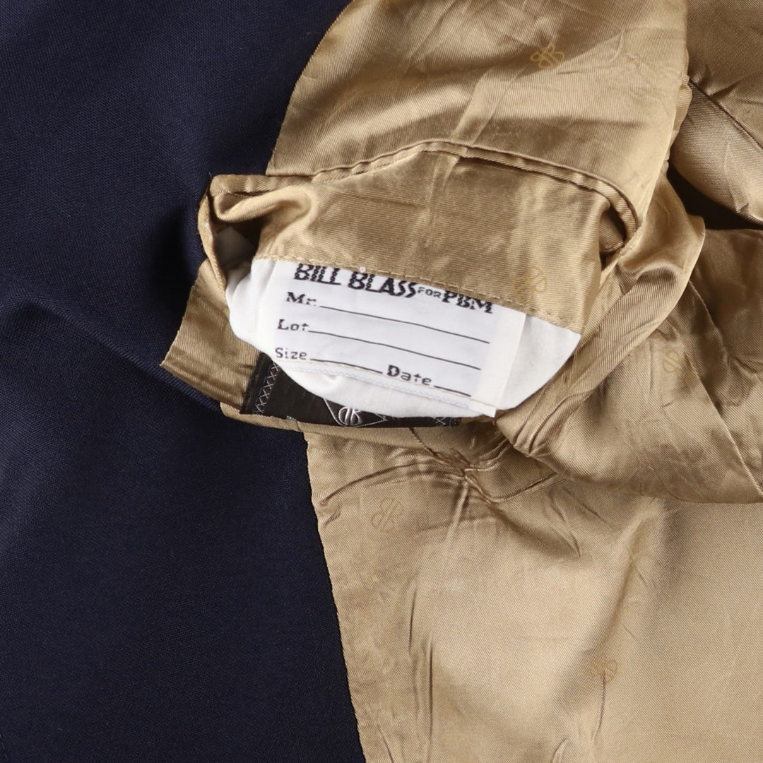 BILL BLASS Navy Blazer, Tailored Jacket, Made in USA, Men's Size Medium unclear navy blue type Vintage Second Hand