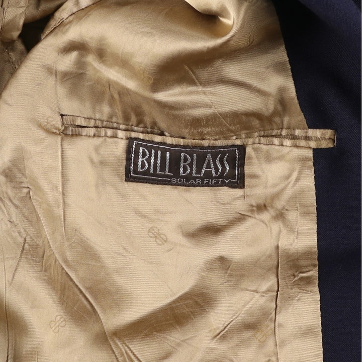 BILL BLASS Navy Blazer, Tailored Jacket, Made in USA, Men's Size Medium unclear navy blue type Vintage Second Hand