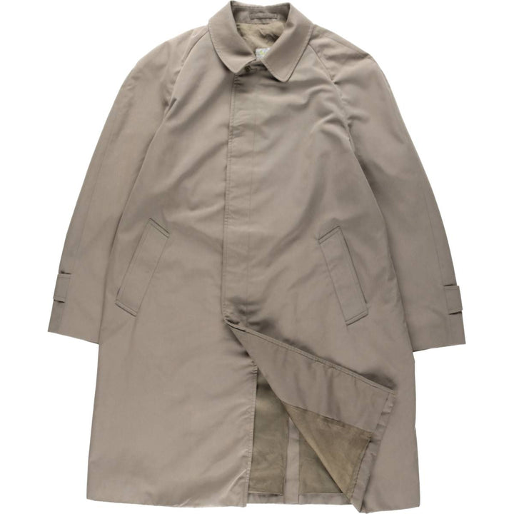 Aquascutum AQUA5 Balmacaan Coat, Made in England, Men's Size L polyester Beige type Vintage Second Hand