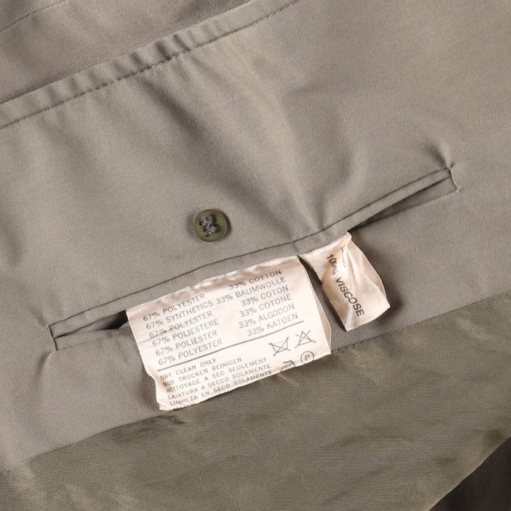 Aquascutum AQUA5 Balmacaan Coat, Made in England, Men's Size L polyester Beige type Vintage Second Hand