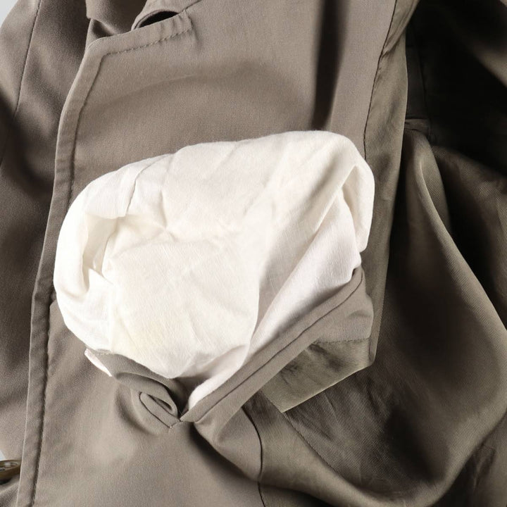 Aquascutum AQUA5 Balmacaan Coat, Made in England, Men's Size L polyester Beige type Vintage Second Hand