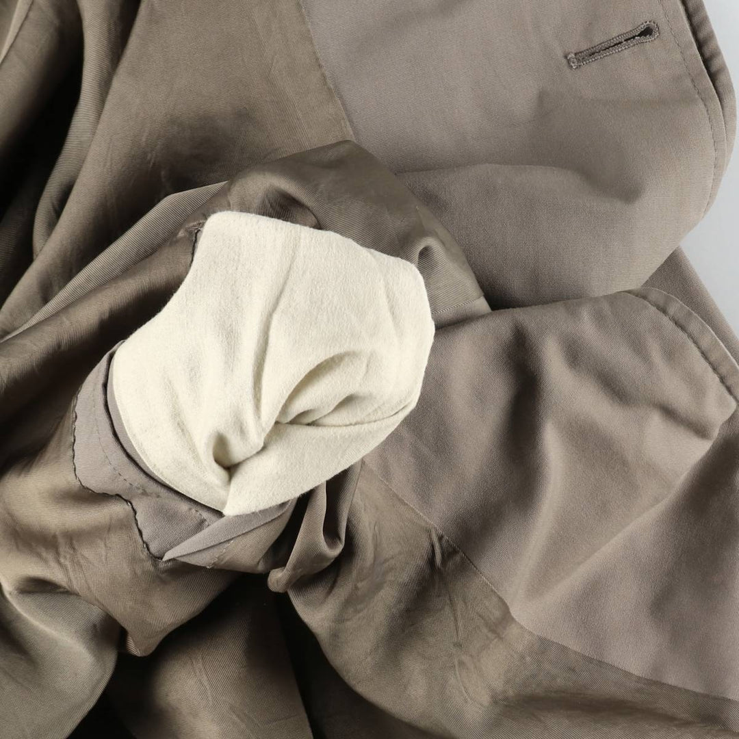 Aquascutum AQUA5 Balmacaan Coat, Made in England, Men's Size L polyester Beige type Vintage Second Hand