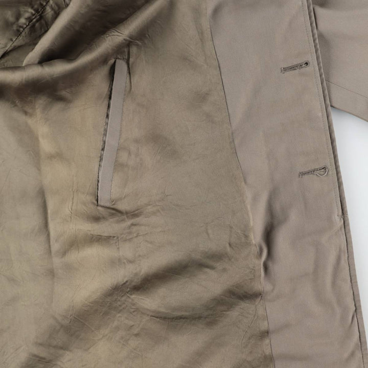 Aquascutum AQUA5 Balmacaan Coat, Made in England, Men's Size L polyester Beige type Vintage Second Hand