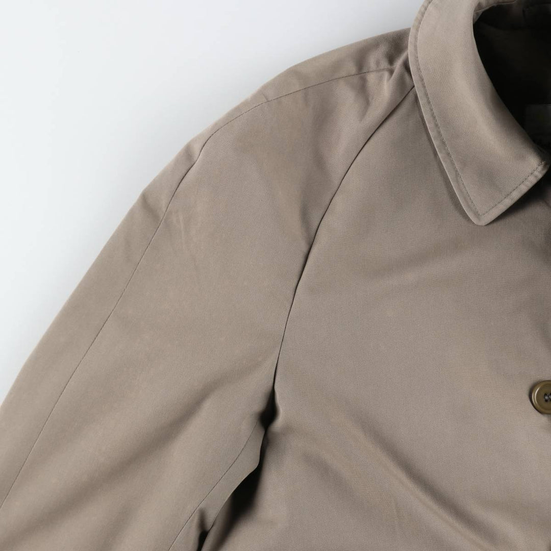 Aquascutum AQUA5 Balmacaan Coat, Made in England, Men's Size L polyester Beige type Vintage Second Hand