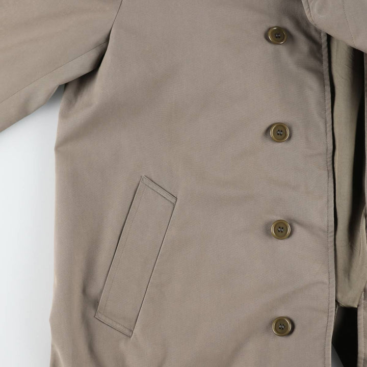 Aquascutum AQUA5 Balmacaan Coat, Made in England, Men's Size L polyester Beige type Vintage Second Hand