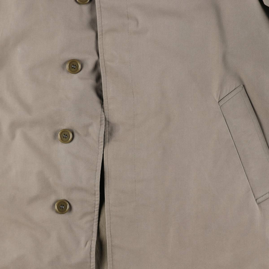 Aquascutum AQUA5 Balmacaan Coat, Made in England, Men's Size L polyester Beige type Vintage Second Hand