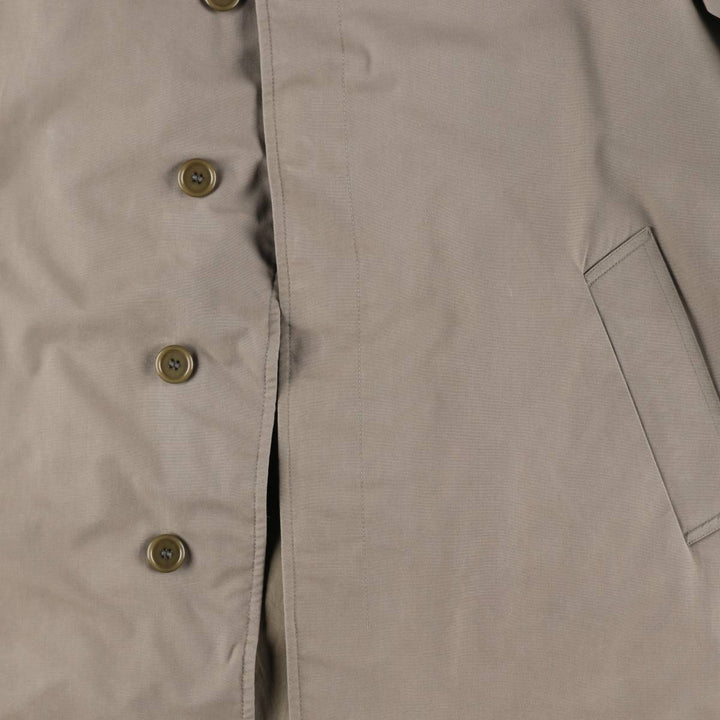 Aquascutum AQUA5 Balmacaan Coat, Made in England, Men's Size L polyester Beige type Vintage Second Hand