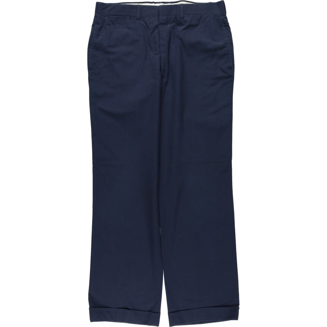 Plain men's slacks, size W34 (approx.) unclear navy blue type Vintage Second Hand