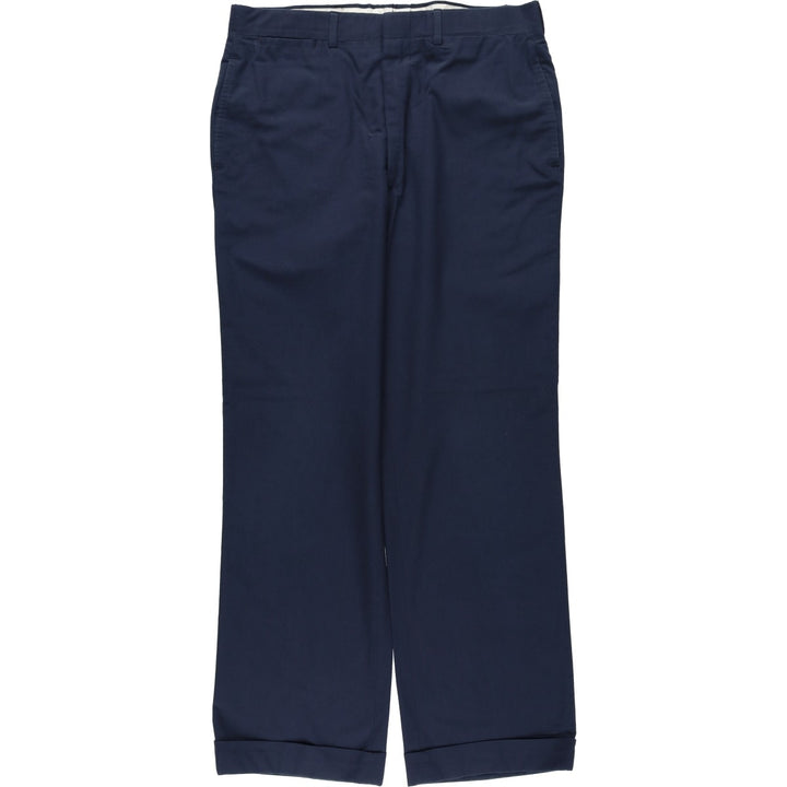 Plain men's slacks, size W34 (approx.) unclear navy blue type Vintage Second Hand