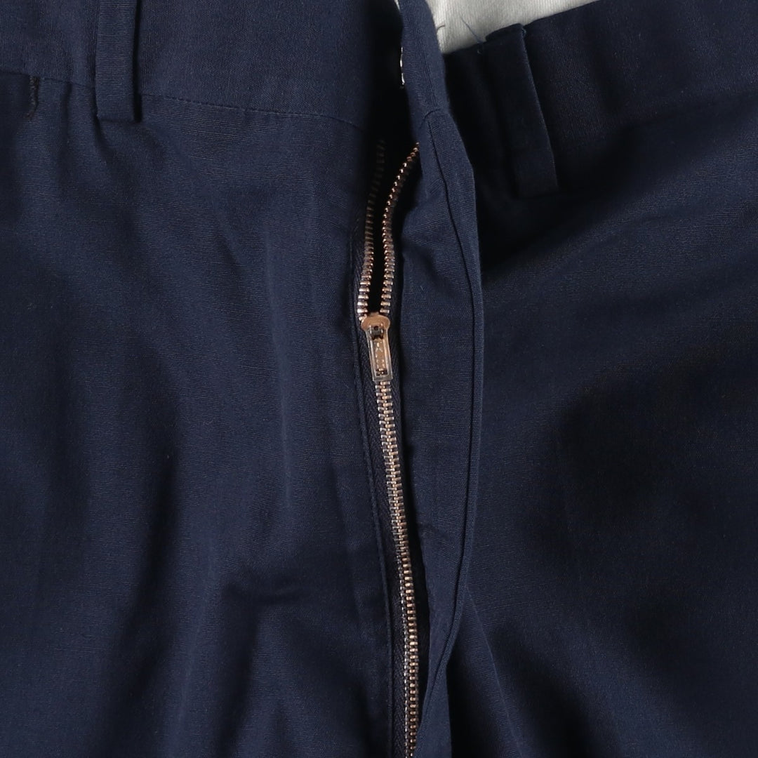 Plain men's slacks, size W34 (approx.) unclear navy blue type Vintage Second Hand