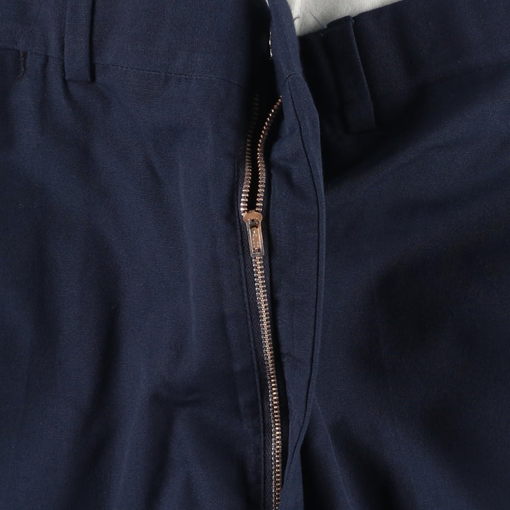 Plain men's slacks, size W34 (approx.) unclear navy blue type Vintage Second Hand