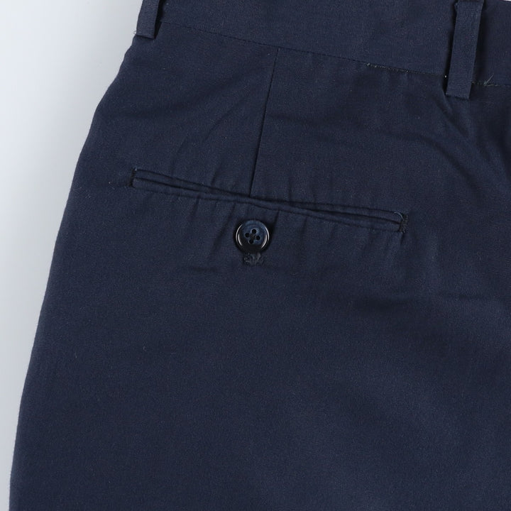 Plain men's slacks, size W34 (approx.) unclear navy blue type Vintage Second Hand