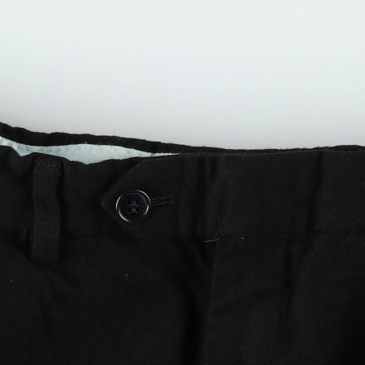 Two-pleat slacks for men, equivalent to W31 unclear black type Vintage Second Hand