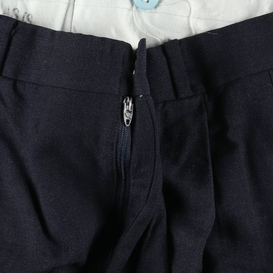 ~90'S Nordstrom Two-Pleat Slacks Pants Men's W33 (approx.) Vintage unclear navy blue type Vintage Second Hand
