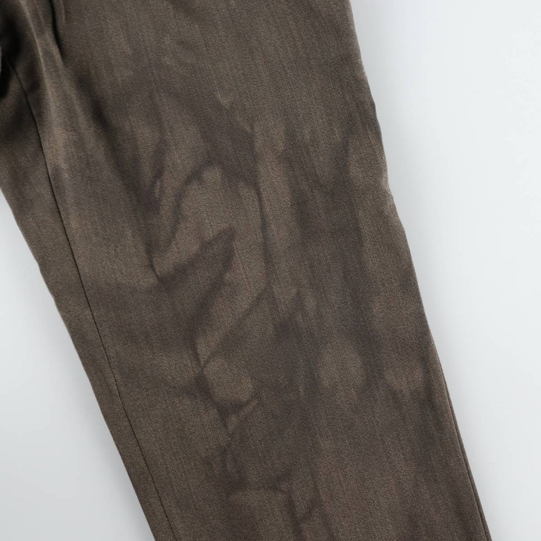 ~90'S GANT Two-Pleat Wool Trousers, Made in USA, Men's W33 (approx.), Vintage wool brown type Vintage Second Hand
