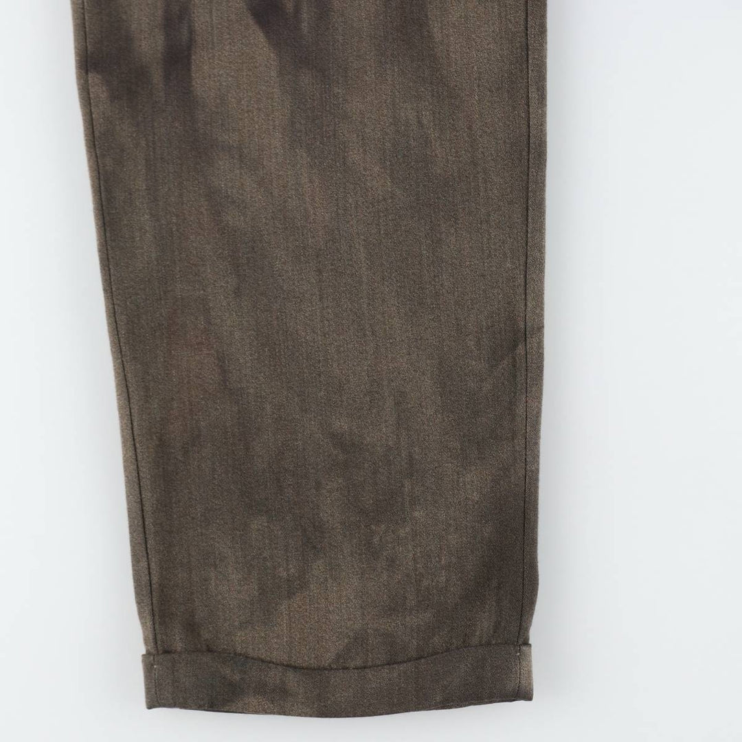 ~90'S GANT Two-Pleat Wool Trousers, Made in USA, Men's W33 (approx.), Vintage wool brown type Vintage Second Hand