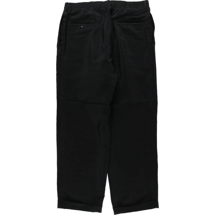 Men's slacks, size W33 (approx.), vintage. unclear black type Vintage Second Hand