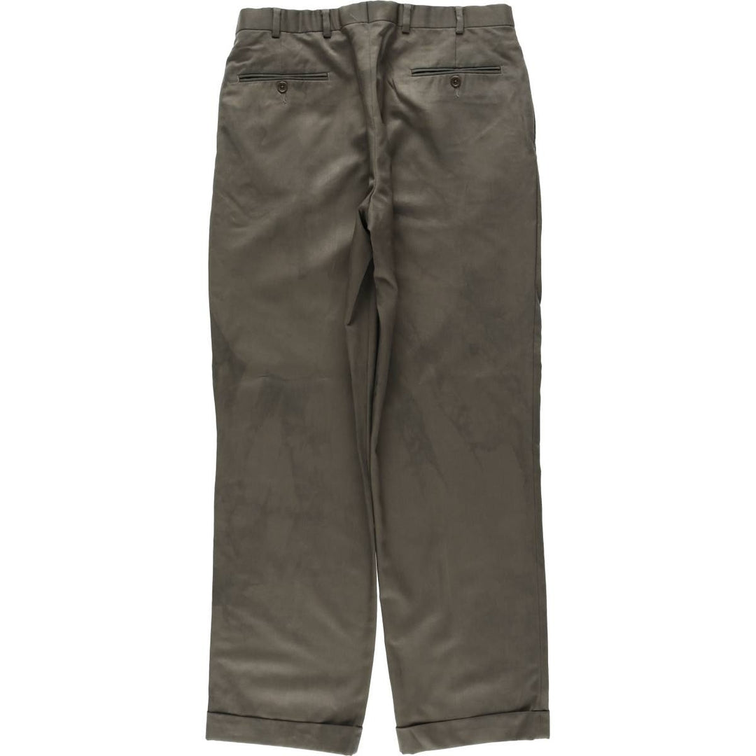 Brooks Brothers 346 Two-pleat Wool Pants, Men's Size 33 wool brown type Vintage Second Hand