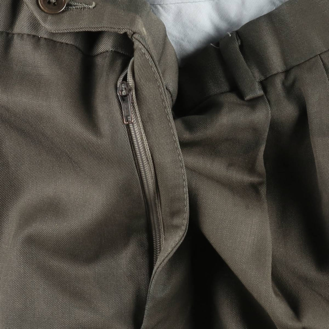 Brooks Brothers 346 Two-pleat Wool Pants, Men's Size 33 wool brown type Vintage Second Hand