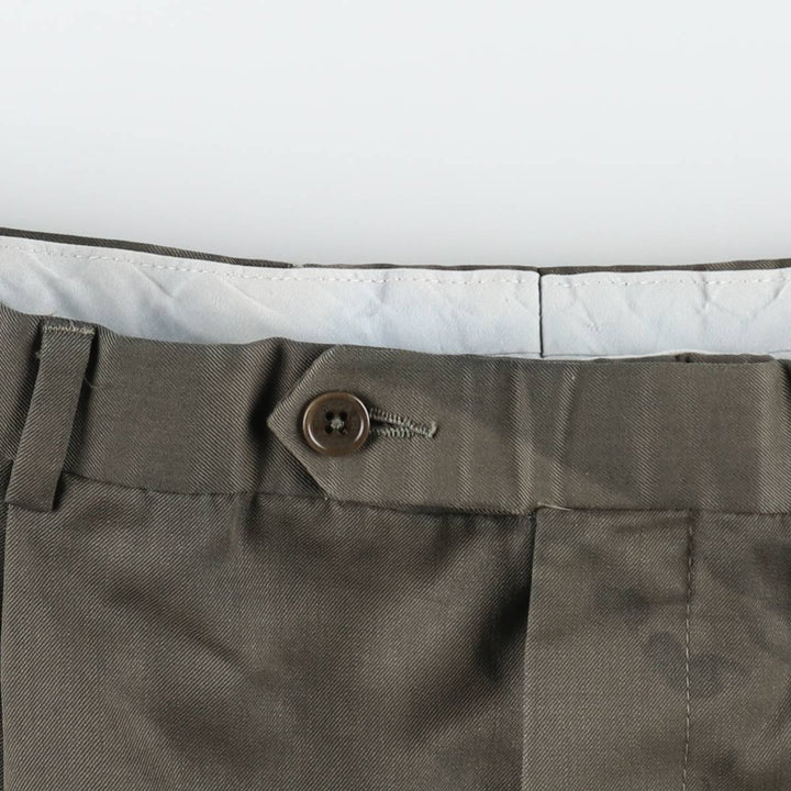 Brooks Brothers 346 Two-pleat Wool Pants, Men's Size 33 wool brown type Vintage Second Hand