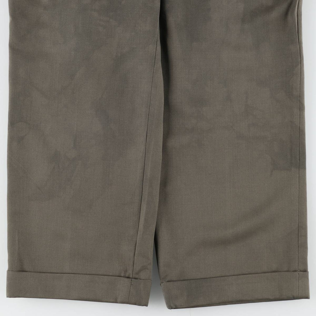 Brooks Brothers 346 Two-pleat Wool Pants, Men's Size 33 wool brown type Vintage Second Hand