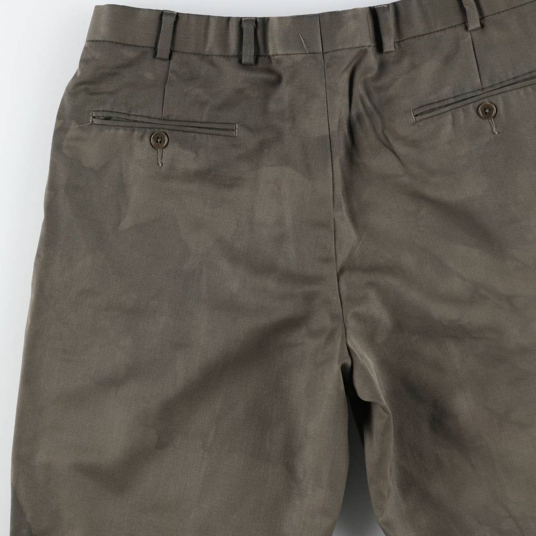 Brooks Brothers 346 Two-pleat Wool Pants, Men's Size 33 wool brown type Vintage Second Hand