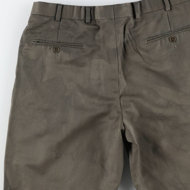 Brooks Brothers 346 Two-pleat Wool Pants, Men's Size 33 wool brown type Vintage Second Hand