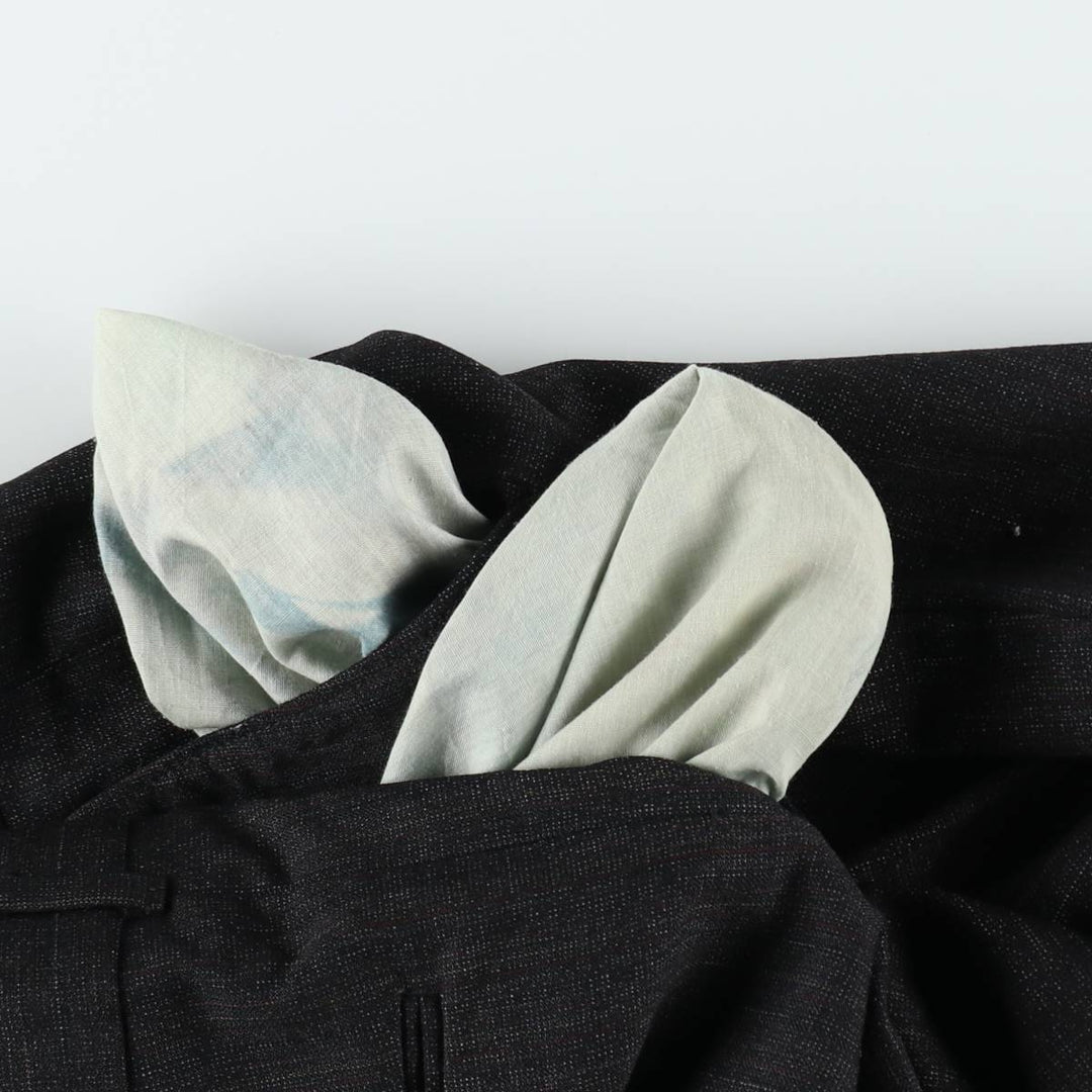 Two-pleat slacks for men, equivalent to W31 unclear black type Vintage Second Hand