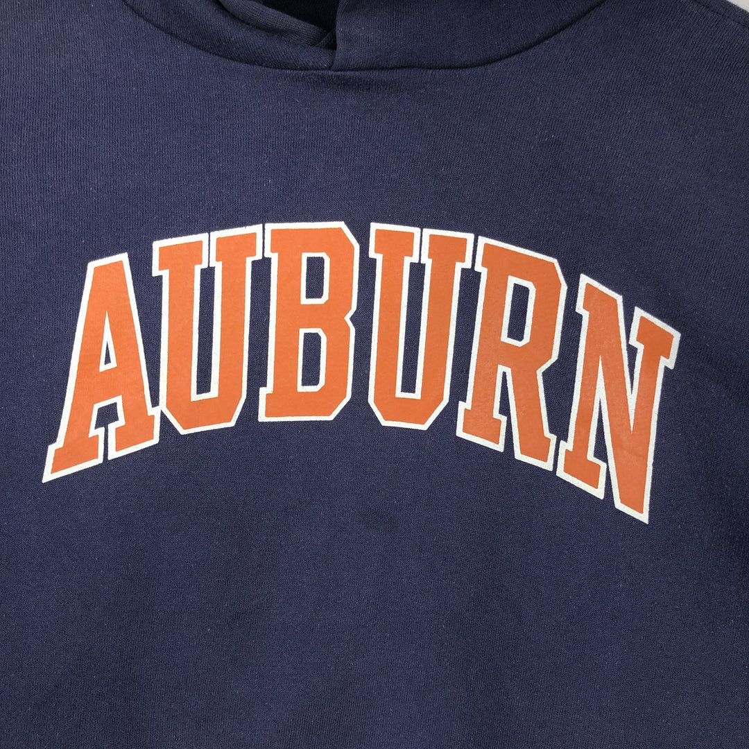 90'S Russell College Sweatshirt Pullover Hoodie Made in USA Men's L Size Vintage polyester navy blue type Vintage Second Hand
