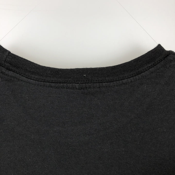 HUNTERxHUNTER Character Print T-Shirt (Men's Size L) cotton black type Vintage Second Hand