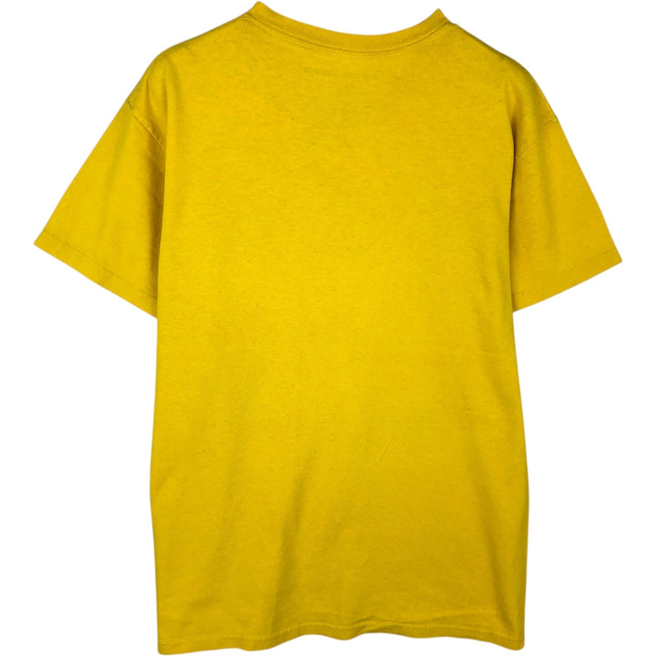 Curious George character print T-shirt (Men's size M) cotton yellow type Vintage Second Hand