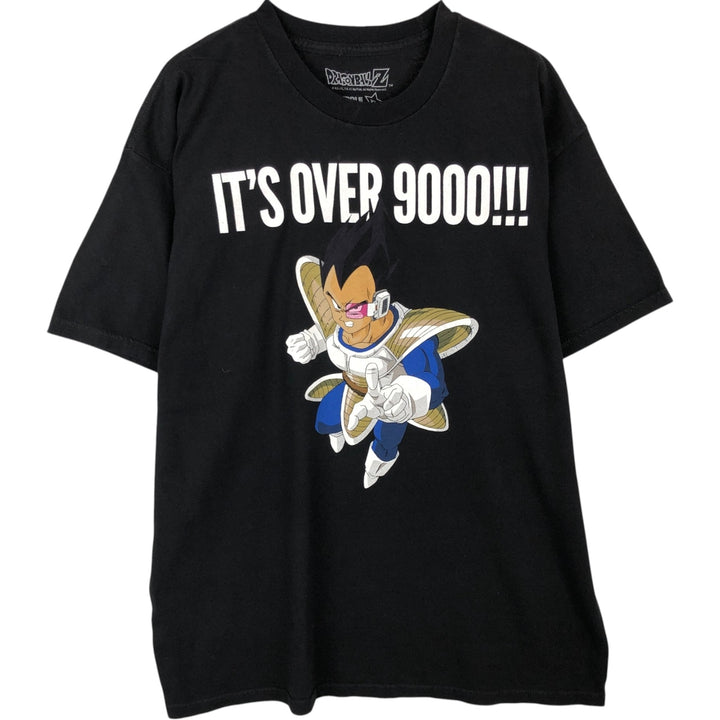 DRAGONBALL Z Vegeta Anime Character Print T-Shirt (Men's XL equivalent) cotton black type Vintage Second Hand