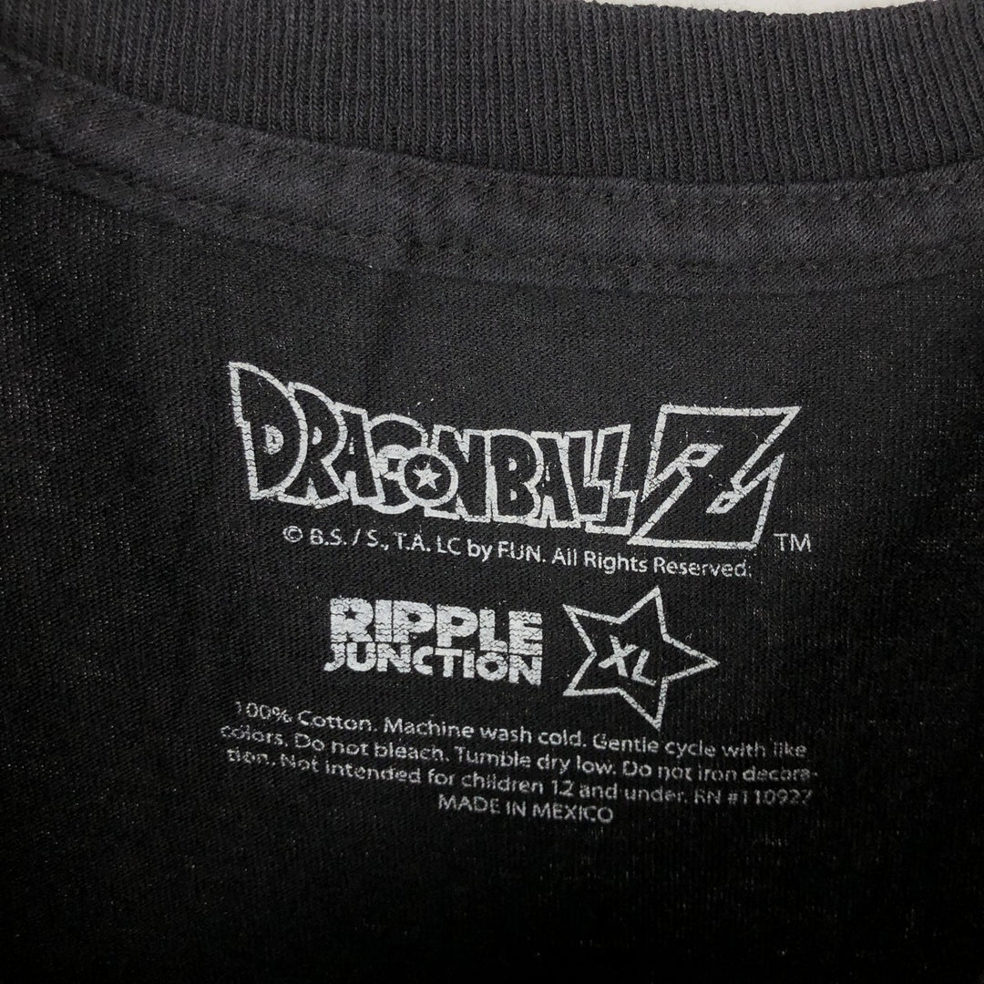 DRAGONBALL Z Vegeta Anime Character Print T-Shirt (Men's XL equivalent) cotton black type Vintage Second Hand