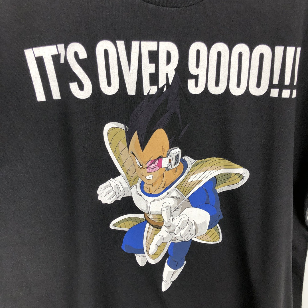 DRAGONBALL Z Vegeta Anime Character Print T-Shirt (Men's XL equivalent) cotton black type Vintage Second Hand