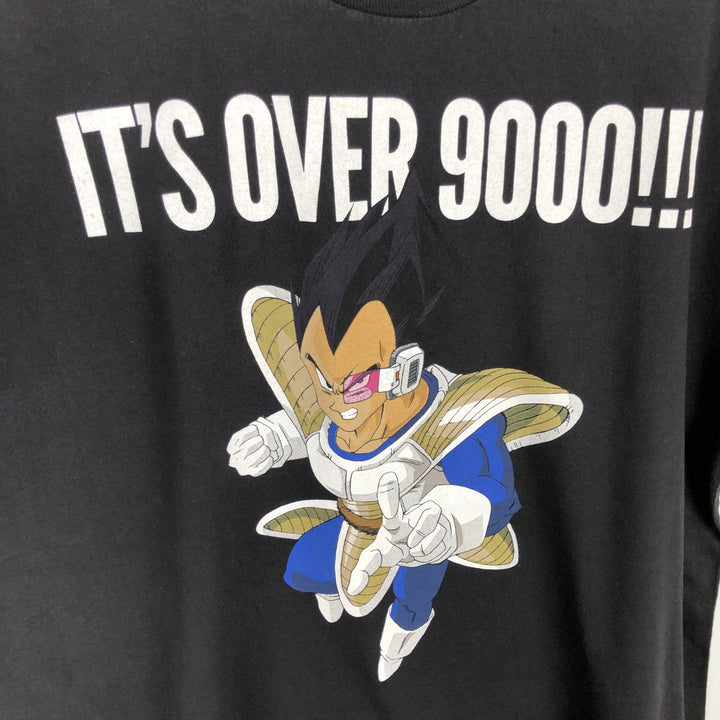 DRAGONBALL Z Vegeta Anime Character Print T-Shirt (Men's XL equivalent) cotton black type Vintage Second Hand