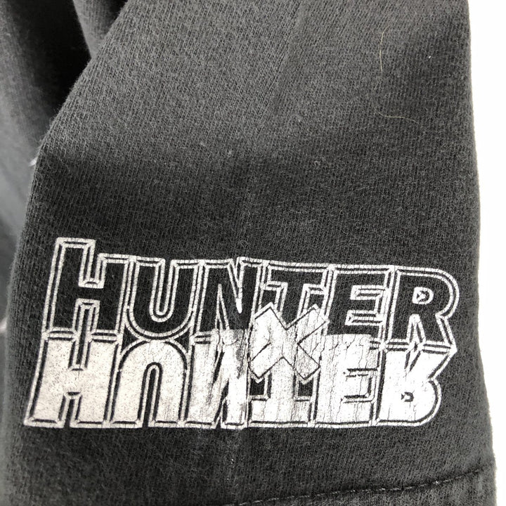 HUNTER HUNTER Hunter Hunter Killua Anime Character Print T-shirt Men's L size unclear black type Vintage Second Hand