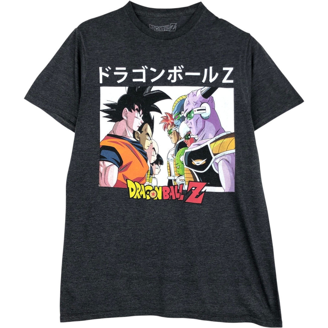 DRAGONBALL Z Dragon Ball Z Anime Character Print T-shirt Men's M size cotton Charcoal Vintage Second Hand
