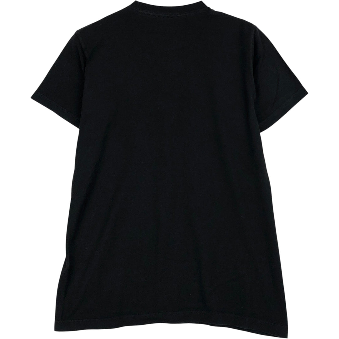 BLEACH Anime Character Print T-Shirt, Men's M Size cotton black type Vintage Second Hand
