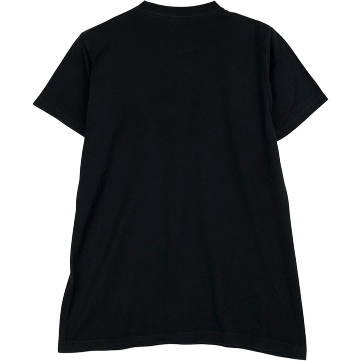 BLEACH Anime Character Print T-Shirt, Men's M Size cotton black type Vintage Second Hand
