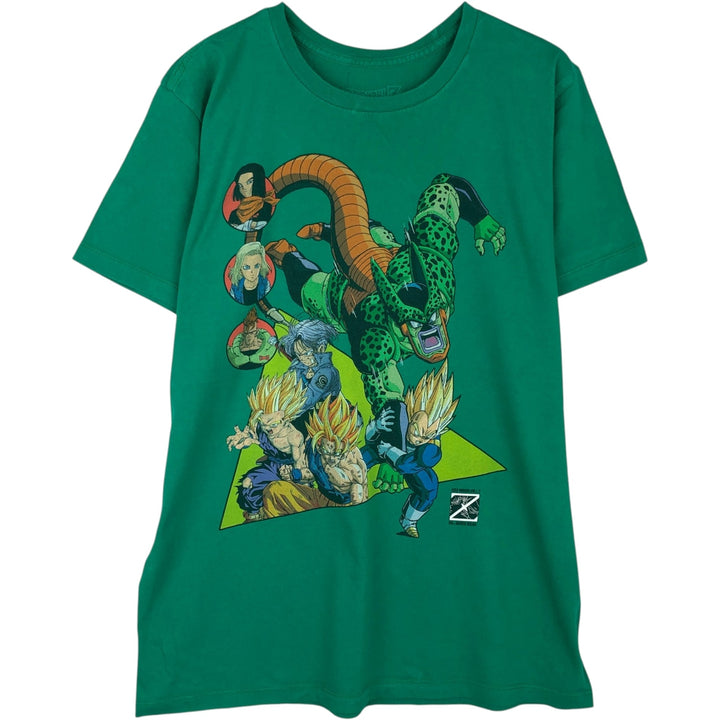 DRAGONBALL Z Dragon Ball Z Anime Character Print T-Shirt Men's Size L cotton green type Vintage Second Hand