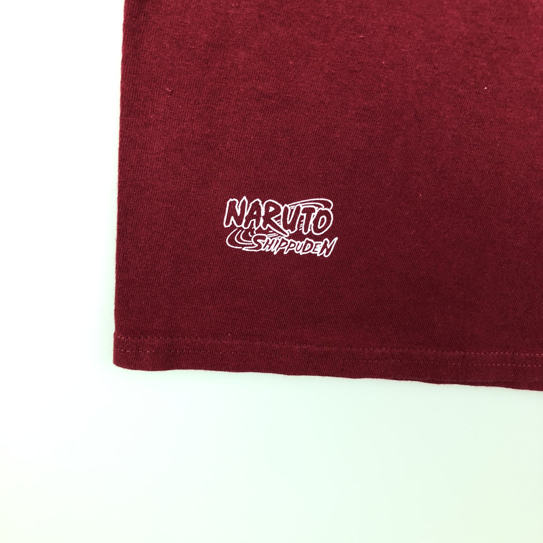 2000'S PRIMITIVE NARUTO SHIPPUDEN Naruto Shippuden Anime Character Print T-Shirt, Men's Size M (approx.) cotton red type Vintage Second Hand