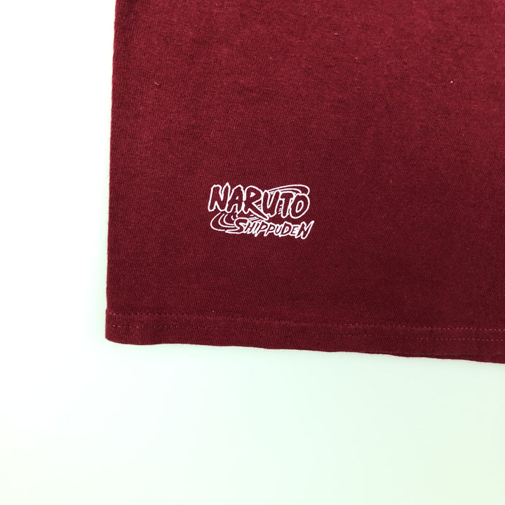 2000'S PRIMITIVE NARUTO SHIPPUDEN Naruto Shippuden Anime Character Print T-Shirt, Men's Size M (approx.) cotton red type Vintage Second Hand