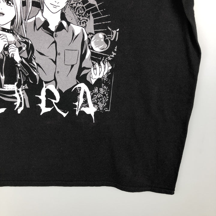 DEATH NOTE Anime Character Print T-Shirt Men's Size L cotton black type Vintage Second Hand