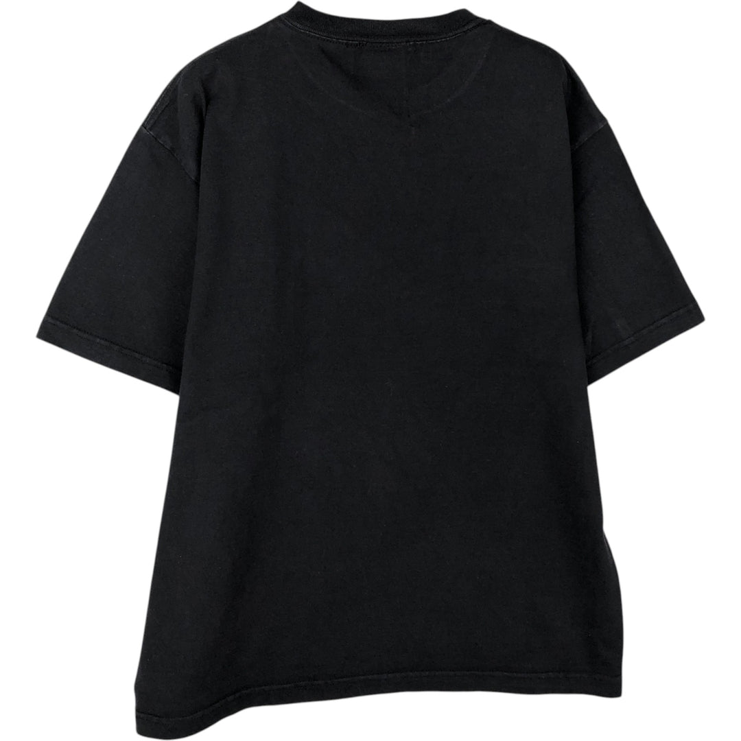 Marvel character print T-shirt, men's size XL. cotton black type Vintage Second Hand