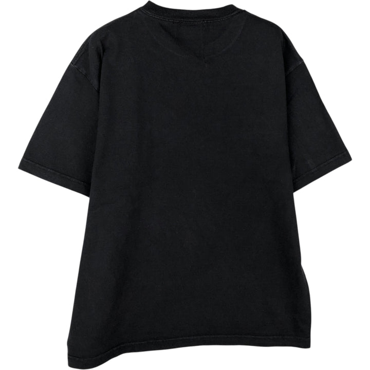 Marvel character print T-shirt, men's size XL. cotton black type Vintage Second Hand