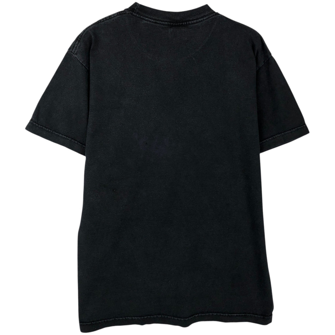 MARVEL character print T-shirt, men's size M cotton black type Vintage Second Hand