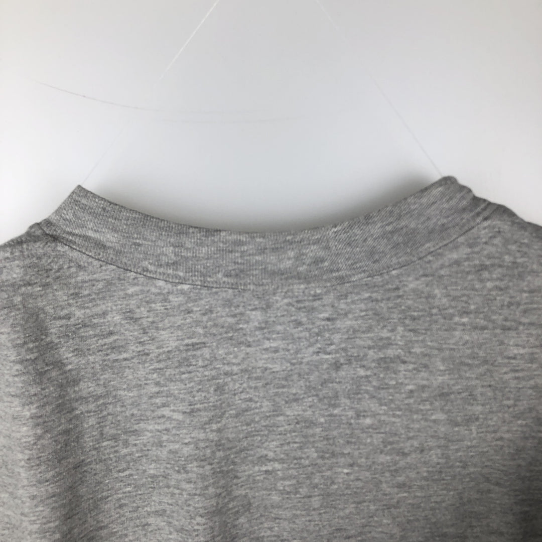 2000'S Walt Disney World Mickey Mouse character print T-shirt, made in USA, men's size L equivalent. cotton gray type Vintage Second Hand