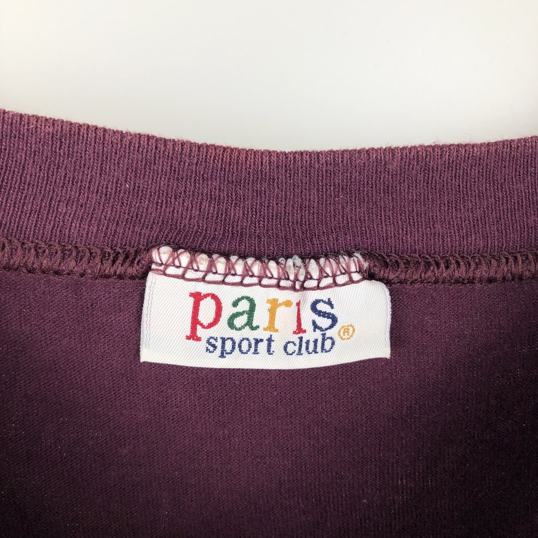 90'S Paris Sport Club Looney Tunes Tweety Character Print T-Shirt, Men's XL (approx.), Vintage unclear red type reddish brown Vintage Second Hand