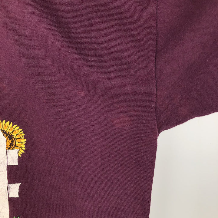 90'S Paris Sport Club Looney Tunes Tweety Character Print T-Shirt, Men's XL (approx.), Vintage unclear red type reddish brown Vintage Second Hand